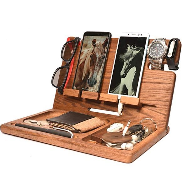 Cell Phone Stand Wooden Phone Dock
